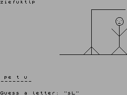 Screen from Hangman