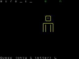 Screen from Hangman
