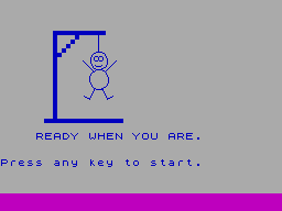 Screen from Hangman