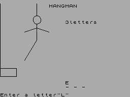 Screen from Hangman
