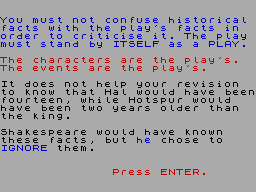 Screen from Henry IV Part 1