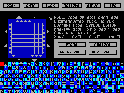 Screen from Hewle Font Editor