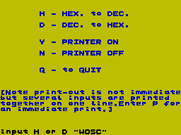 Screen from HexDec