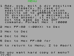 Screen from Hextool