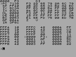 Screen from HiSoft Debugger