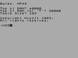 Screen from HiSoft Pascal 4