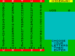 Screen from Hideaway + Panagram