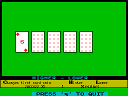 Screen from Higher Or Lower