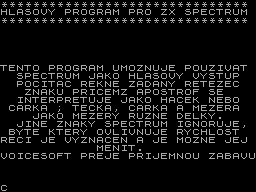 Screen from Hlasovy Program