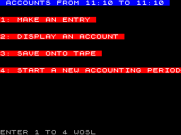 Screen from Home Accounts