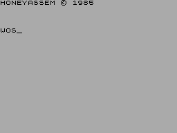 Screen from Honey Assembler