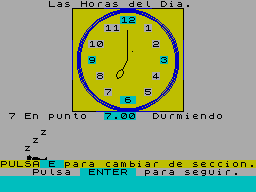 Screen from Horas
