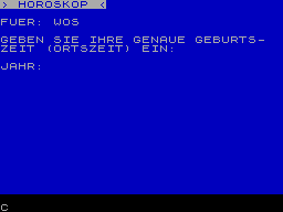 Screen from Horoskop