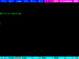 Screen from Horror Word