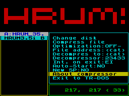Screen from Hrum