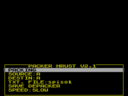 Screen from Hrust