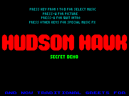 Screen from Hudson Hawk Secret Demo