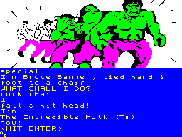 Screen from The Hulk
