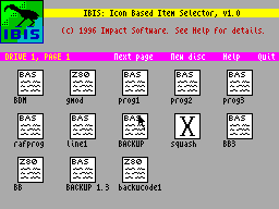 Screen from IBIS