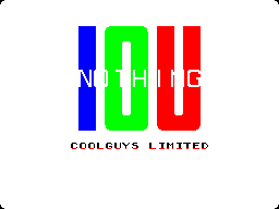 Screen from I O U Nothing