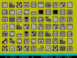 Screen from IZX