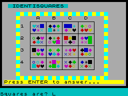 Screen from Identisquares