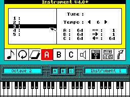 Screen from Instrument