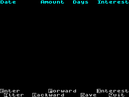 Screen from Intercalc