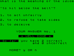 Screen from Intermediate English 2
