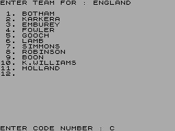 Screen from International Cricket on Tour - 1 Day