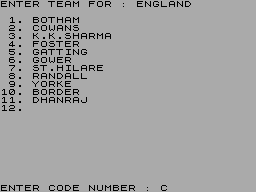 Screen from International Cricket on Tour - 3, 4 & 5 Days