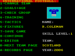 Screen from International Football