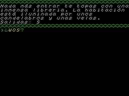 Screen from Interrogacion