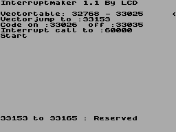 Screen from Interruptmaker