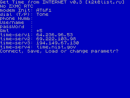 Screen from Intime