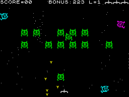 Screen from Invadas + Bomber