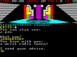 Screen from Invaders from Planet X