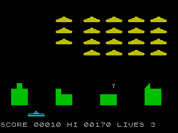 Screen from Invaders