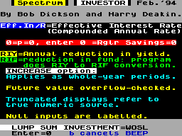 Screen from Investor