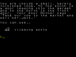 Screen from Jack and the Beanstalk