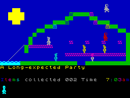 Screen from Jet Set Willy: Lord of the Rings