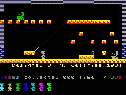 Screen from Jet Set Willy: Spectrum Computing