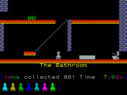 Screen from Jet Set Willy 128K