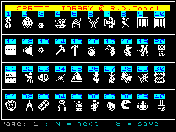Screen from Jet Set Willy Sprite Library