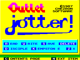 Screen from Jotter!