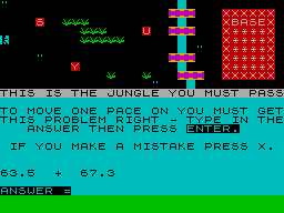 Screen from Jungle Maths
