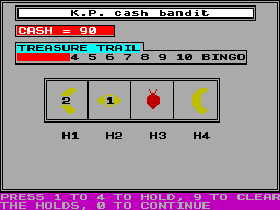 Screen from K.P. Cash Bandit!