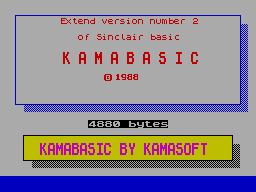 Screen from Kama Basic II