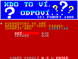 Screen from Kdo to Vi, Odpovi...