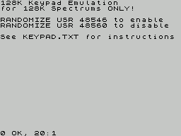 Screen from Keypad Interrupt Routine